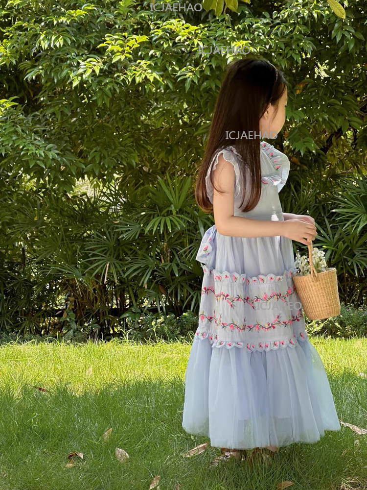 Summer 2026 Kids Clothing - 新しい女の子用ドレス 2026 夏用コートドレス パーティー子供用コスチューム ベスティド キッズ服スタイル