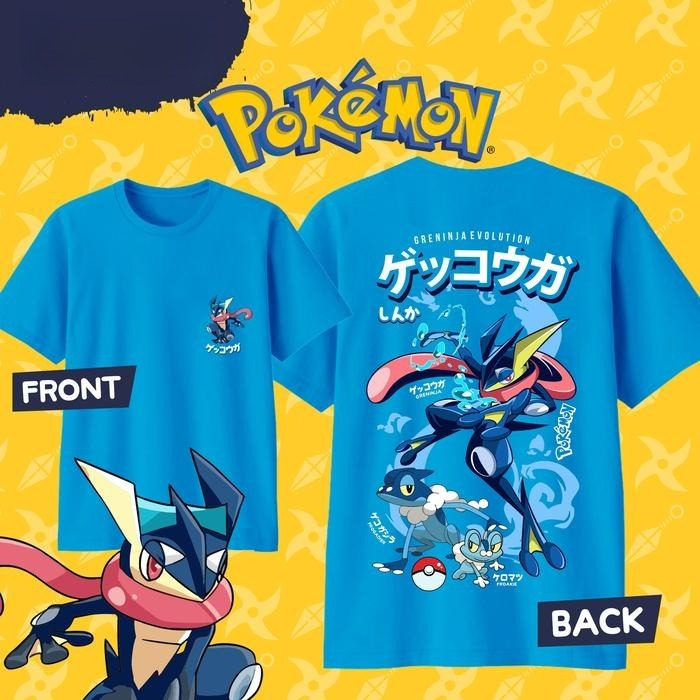 Summer 2026 Kids Clothing - 2026 夏ホットセールポケモン グレンニンジャ プリント T シャツ、綿