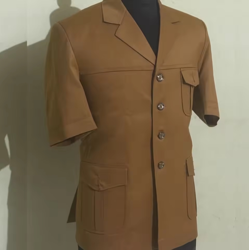 Summer Clothing Outlet - 夏用メンズスーツ 2ピース ジャケット パンツセット ファッション 半袖
