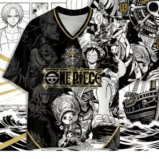 Japanese Summer Clothing Men - 2026年新作夏アニメワンピース ゾロ ルフィ 3D速乾Tシャツ プラスサイズ メンズ