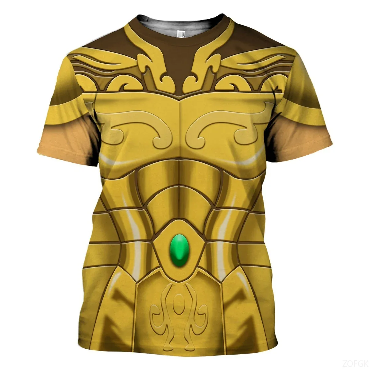 Summer Clothing Haul - 3D ファッション新漫画アニメ聖闘士星矢プリント半袖夏カジュアル快適なラウンドネック Tシャツ