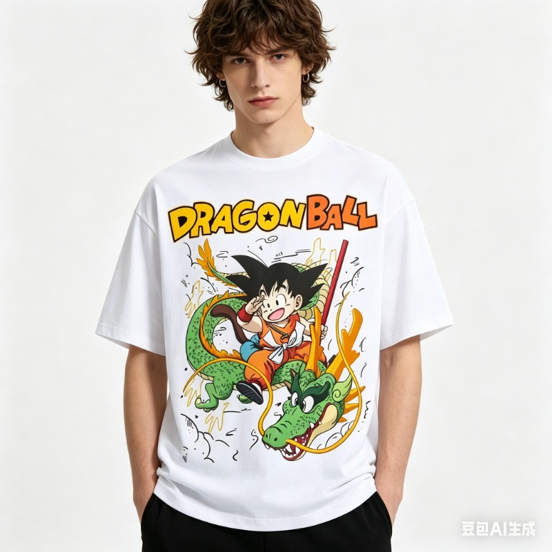 Summer Edit Clothing - 2026年新作 夏 ドラゴンボール オーバーサイズTシャツ 高品質 100%コットン