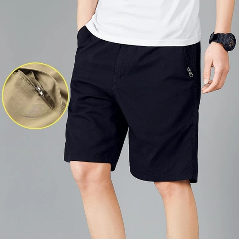 Summer Clothing Deals - メンズショートパンツ スポーツ スウェット ジッパー付き バギー ルーズ