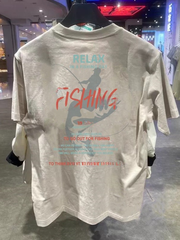 Summer Clothing Outlet - ルーズフィットピュアコットン半袖Tシャツ男性と女性用夏プリントブランドアウトレットアメリカントレンディ衣料ユースポップ