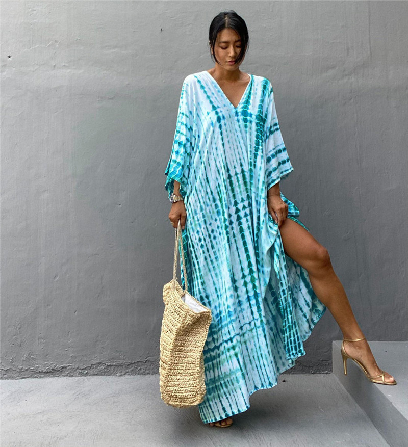 プラスサイズ女性用ビーチウェア、ロングビーチカバーアップ、カ - Summer Clothing For Older Women のレビューと価格