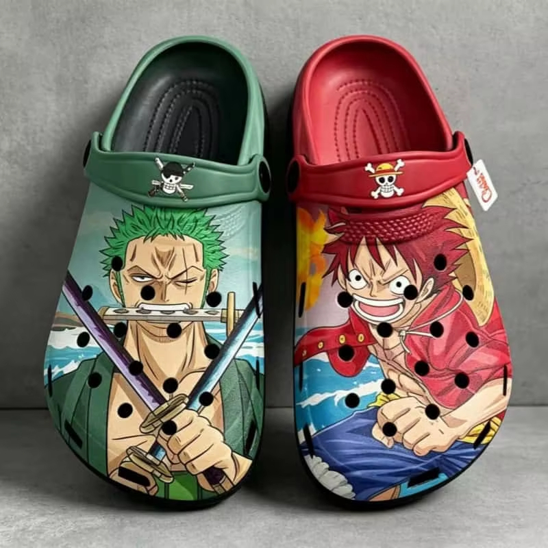 ワンピーススリッパ ルフィ サマーケーブシューズ アニメ ニ - Summer Edit Clothing のレビューと価格