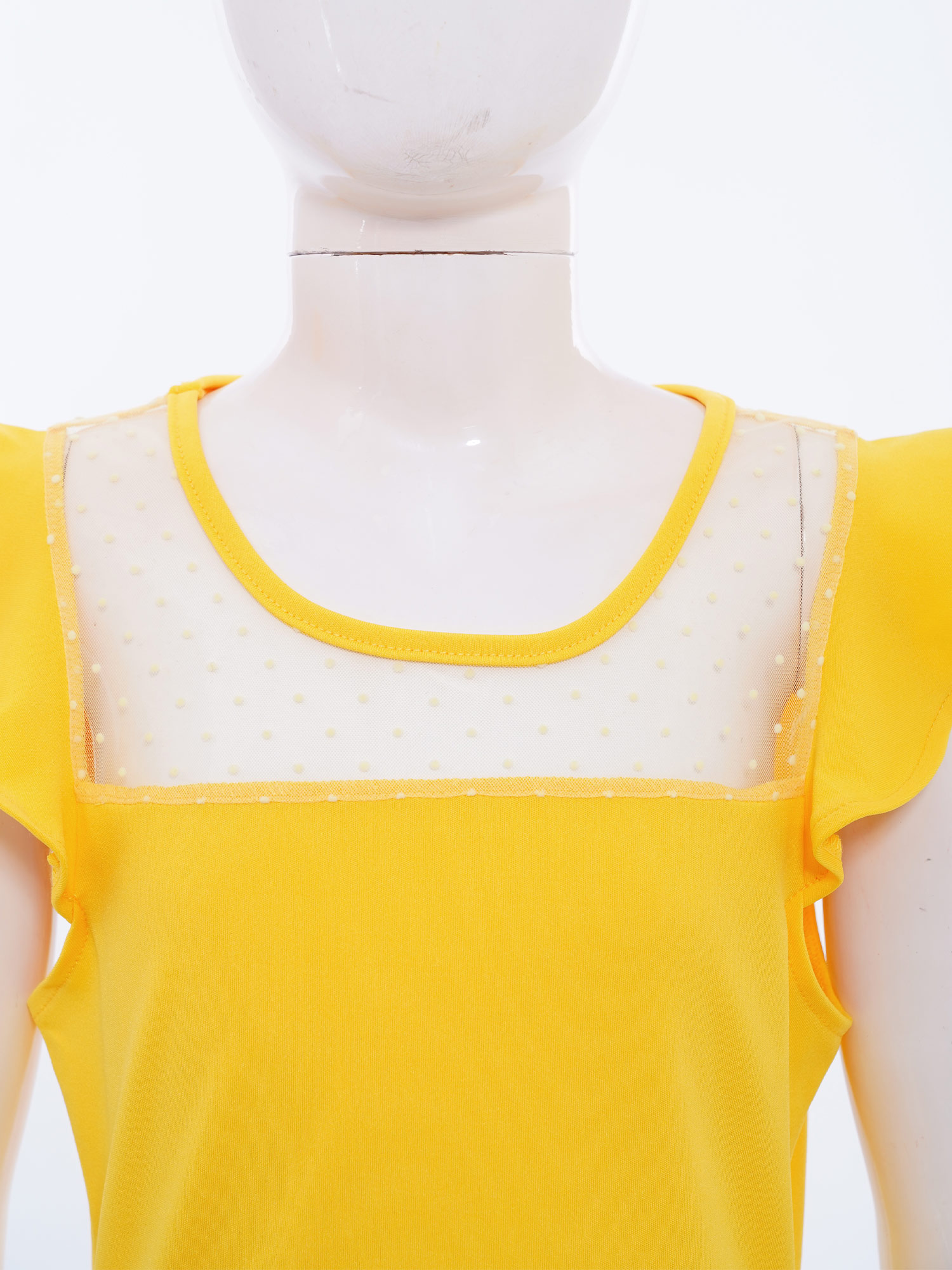 10代の女の子の夏のドレス、ラッフルスリーブ、ドット柄、シー - Yours Summer Clothing のレビューと価格