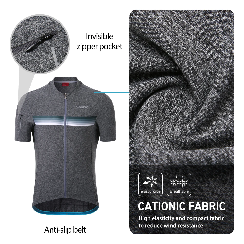 Santic アウトレットサイクリングジャージ夏メンズ半袖通 - Summer Clothing Outlet のレビューと価格