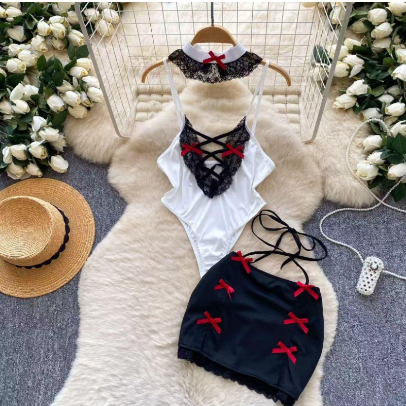 女性 2 ピースセット中空バックレスディープ V ワンピース - Summer Clothing Bundle のレビューと価格