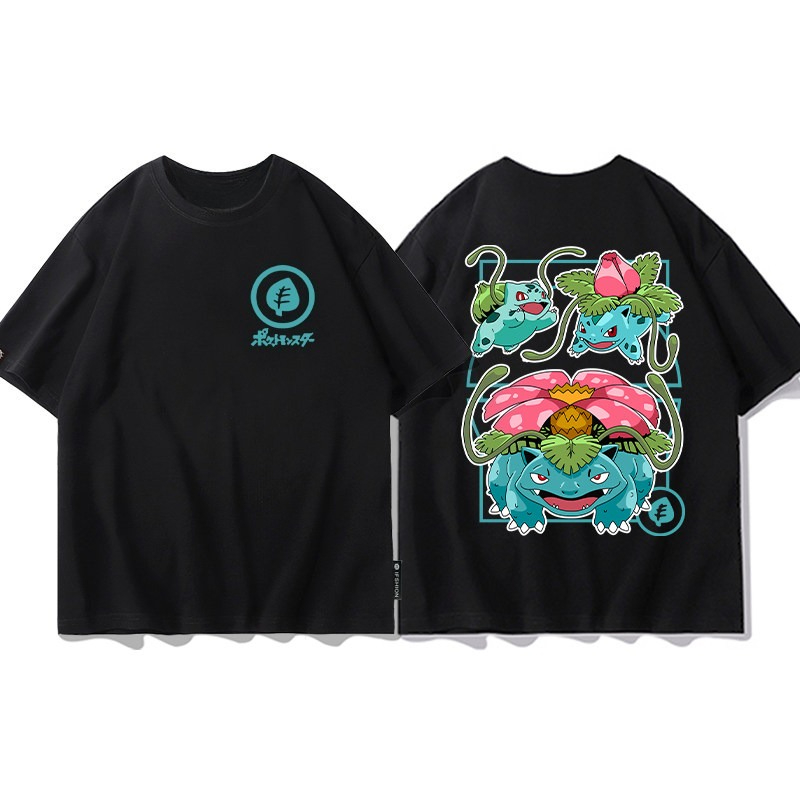 2026年夏 ポケモン リザードン進化 両面プリントTシャツ - Summer Edit Clothing のレビューと価格