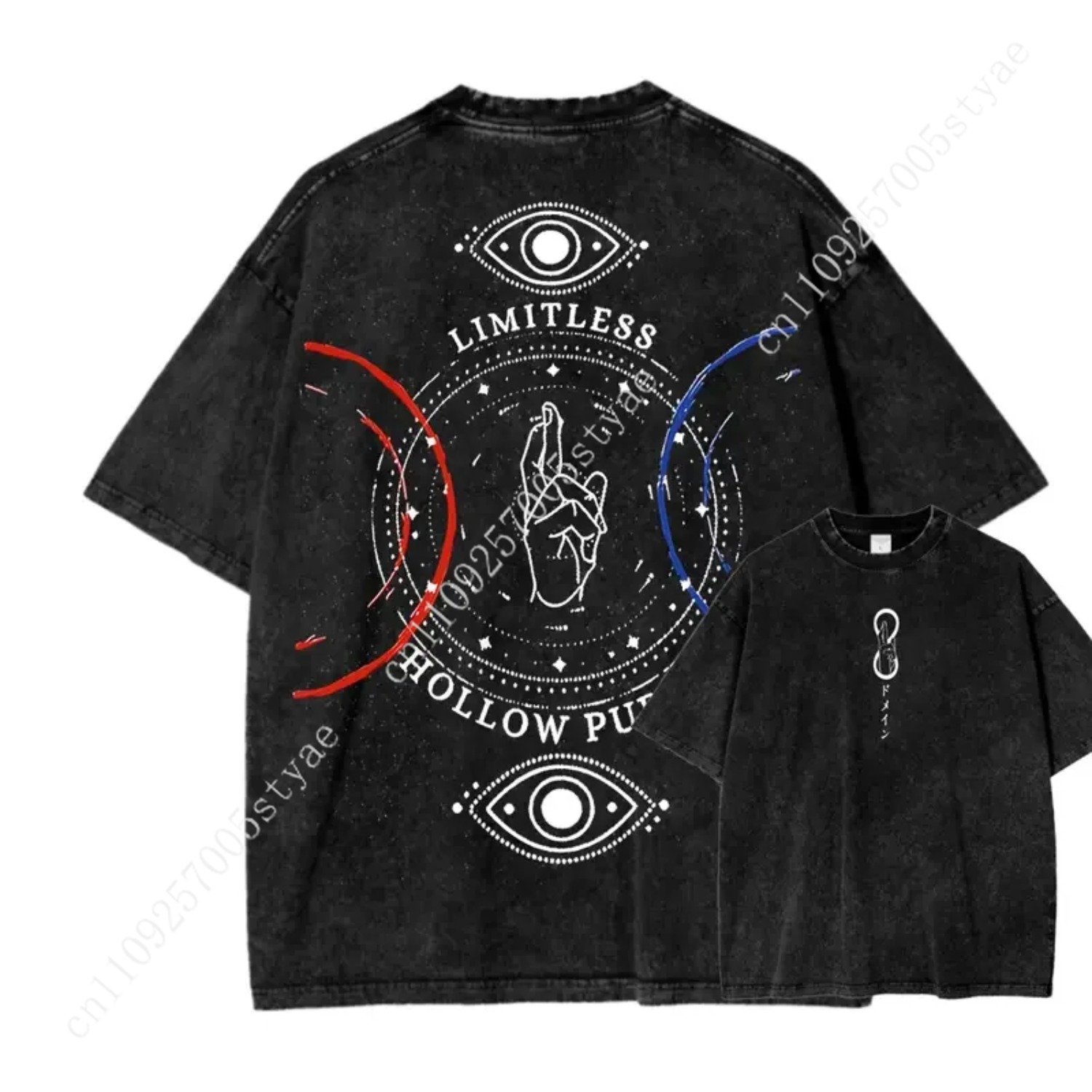 アニメ五条悟プリントTシャツ メンズ レディース ヴィンテー - Yours Summer Clothing のレビューと価格