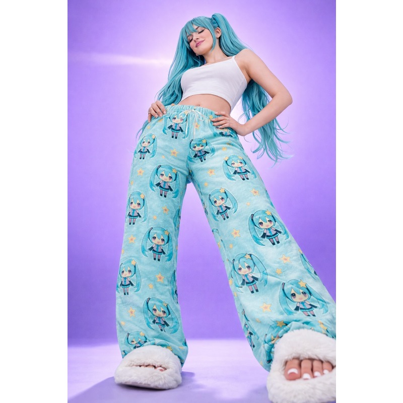 2026 夏ミク漫画フルオーバープリント大人子供パジャマパン - Summer Edit Clothing のレビューと価格
