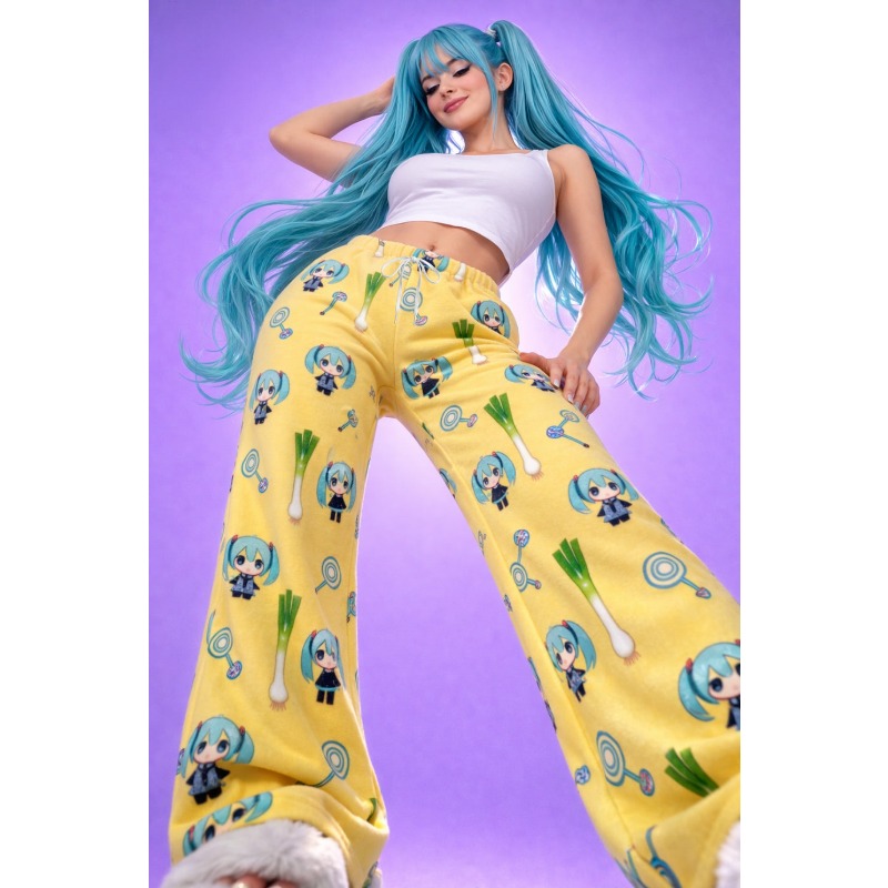 2026 夏ミク漫画フルオーバープリント大人子供パジャマパン - Summer Edit Clothing のレビューと価格