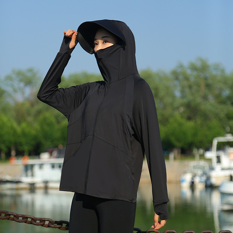 女性用フード付き日焼け止めジャケット十代の夏用紫外線防止服大 - Summer Clothing For Older Women のレビューと価格