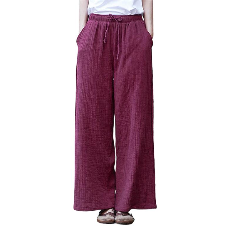 女性用ワイドレッグパンツ,レースアップパンツ,ハイウエスト, - Palazzo Pant Wide のレビューと価格