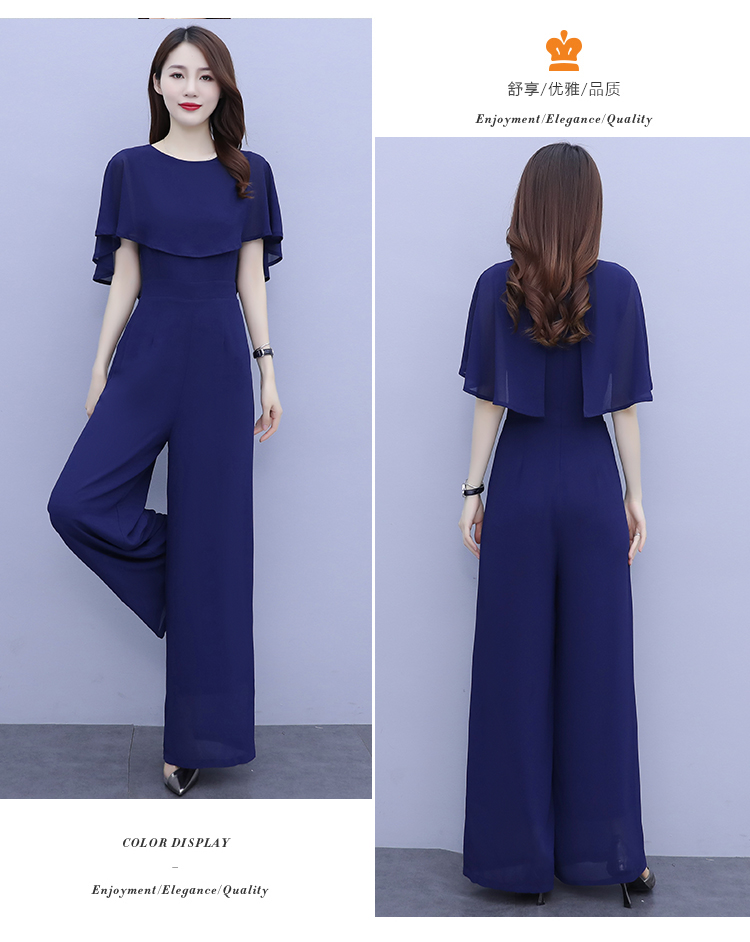 女性の夏のドレープロンパースワイドレッグパンツ長ズボンパラッ - Palazzo Pant Wide のレビューと価格