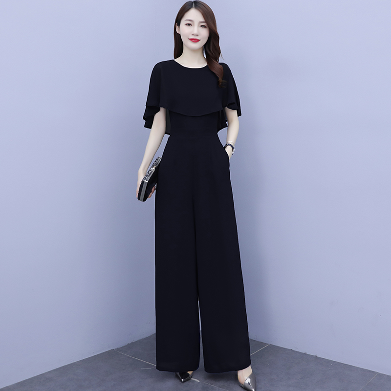 女性の夏のドレープロンパースワイドレッグパンツ長ズボンパラッ - Palazzo Pant Wide のレビューと価格