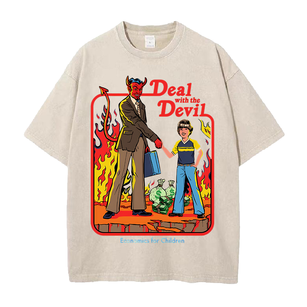 ディールウィッチザデビルプリント Tシャツダークコミックヴィ - Summer Clothing Deals のレビューと価格