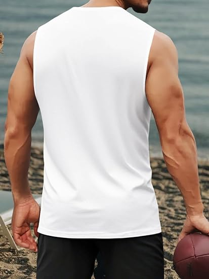 メンズタンクトップセット 2026年夏 速乾性スポーツスーツ - Summer Clothing For A Beach のレビューと価格