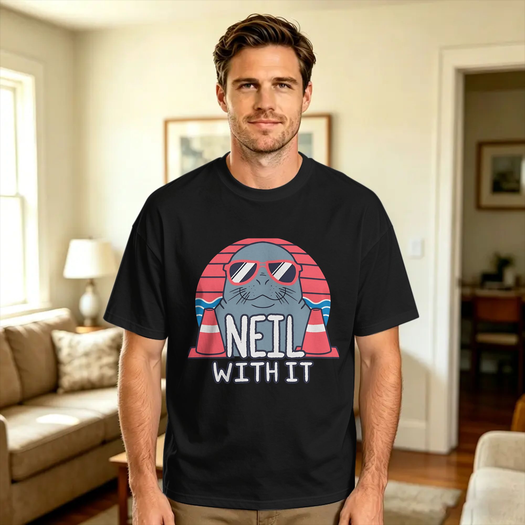 ニール・ザ・シール・ディール・ウィズ・イット Tシャツ夏のス - Summer Clothing Deals のレビューと価格