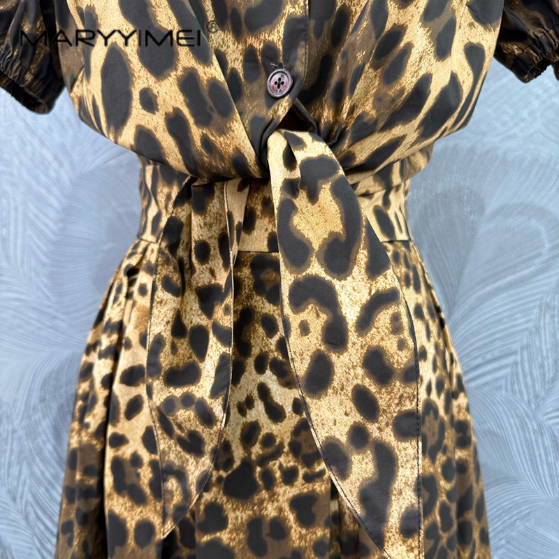 MARYYIMEI ファッションヒョウ柄婦人服ラペルレースア - Summer Edit Clothing のレビューと価格