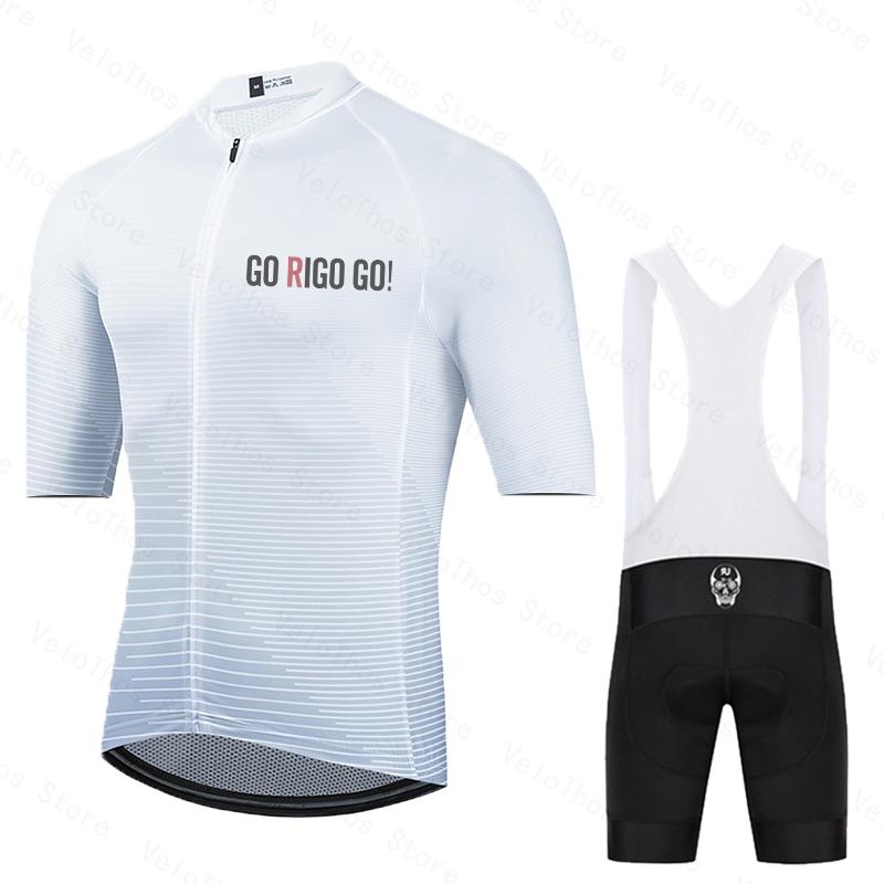 ゴーリゴーゴーサイクリングセット半袖ジャージとビブショーツプ - Summer Clothing Men Sale のレビューと価格