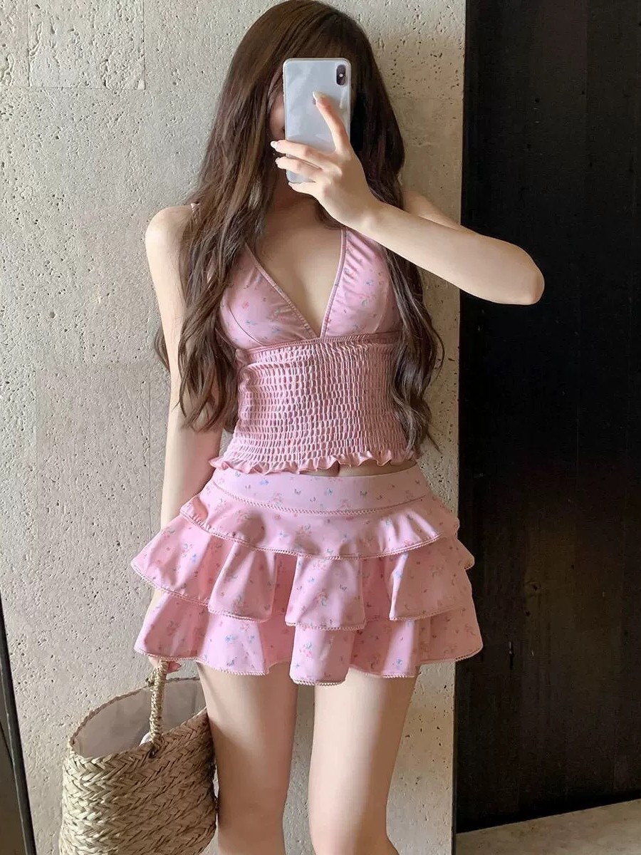 夏の女性の服痩身タンキニ水着女性控えめなスカート付きビキニセ - Yours Summer Clothing のレビューと価格