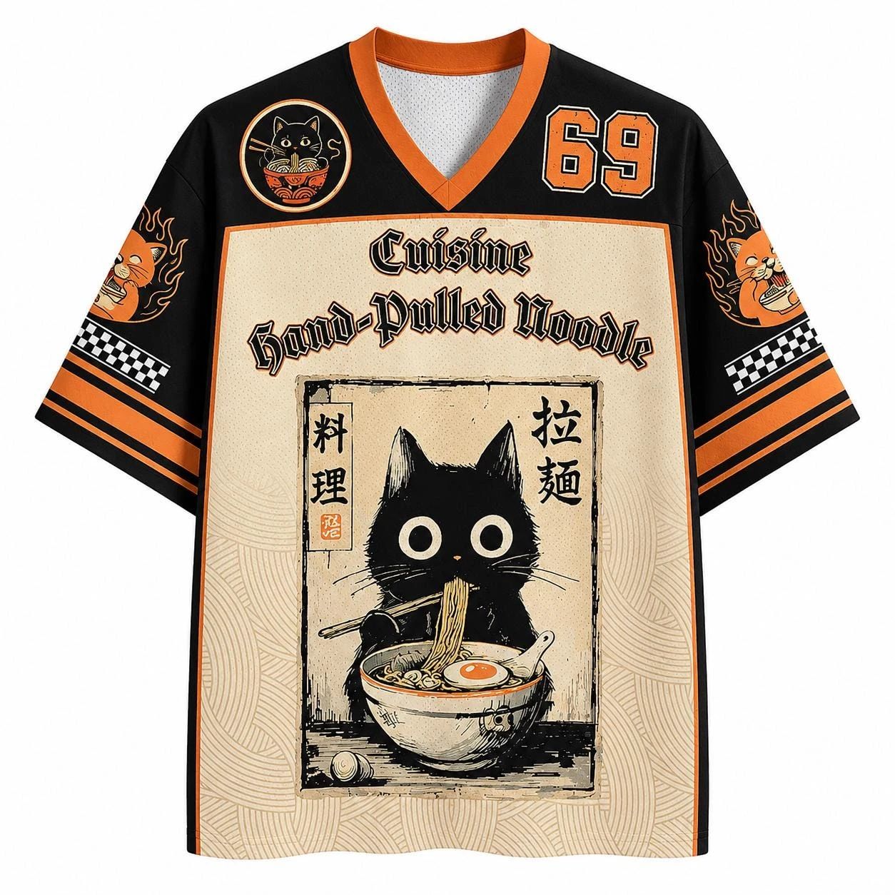 2026年夏新作 日本風キュートな猫柄3Dプリント 速乾性  - Japanese Summer Clothing Men のレビューと価格