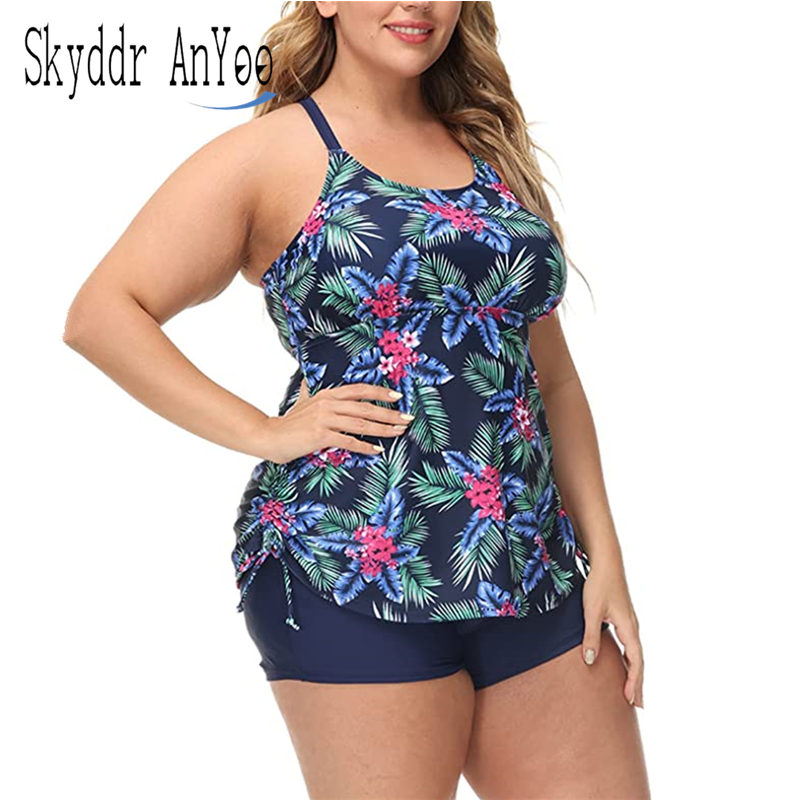 タンキニ女性用ツーピース水着、おなかコントロール、ハイウエス - Yours Summer Clothing のレビューと価格