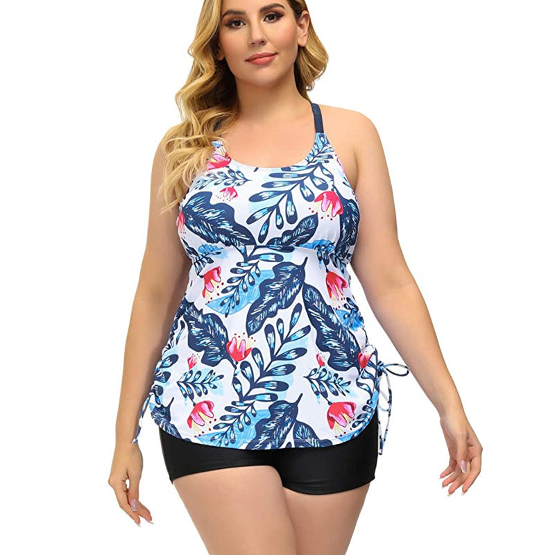 タンキニ女性用ツーピース水着、おなかコントロール、ハイウエス - Yours Summer Clothing のレビューと価格