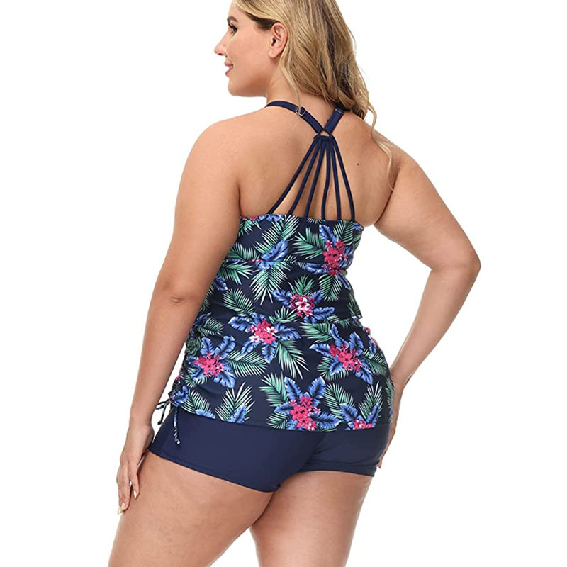 タンキニ女性用ツーピース水着、おなかコントロール、ハイウエス - Yours Summer Clothing のレビューと価格