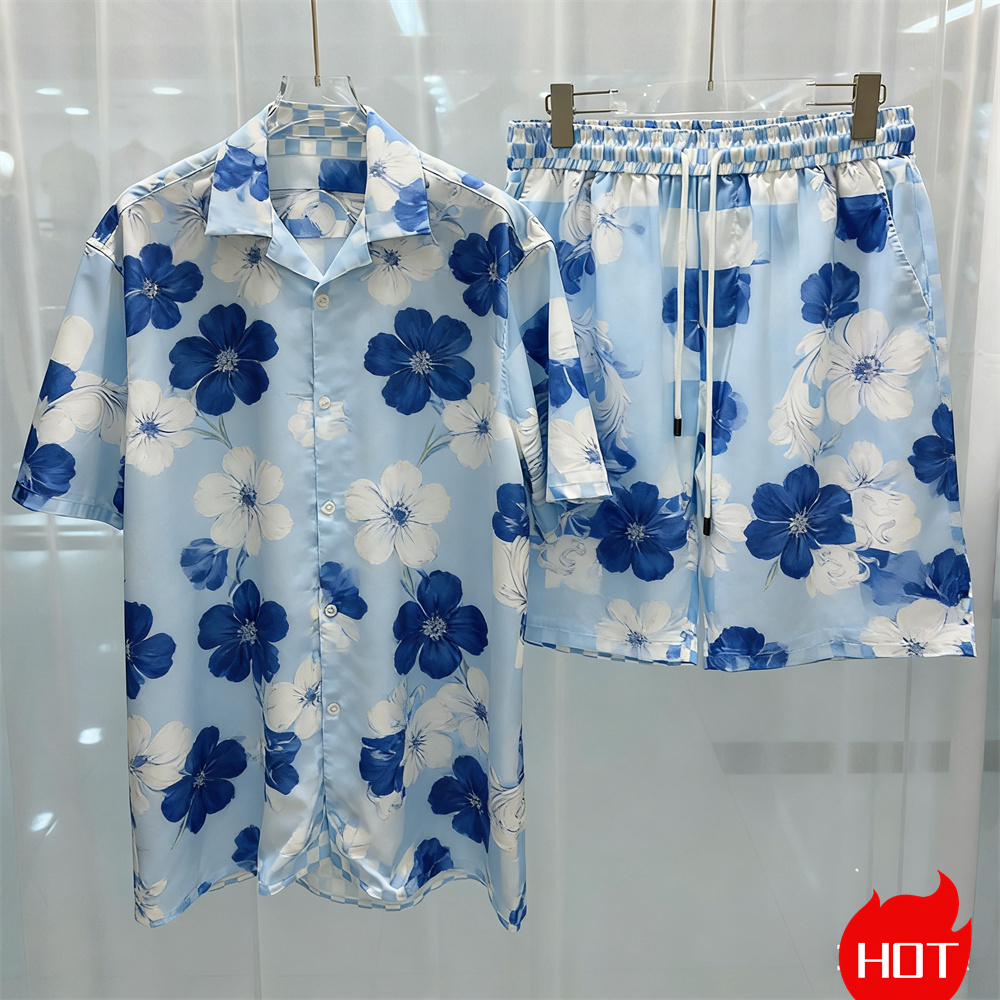 ファッション夏メンズシャツスーツシンプルなソリッドスリーブカ - Summer Clothing For A Beach のレビューと価格
