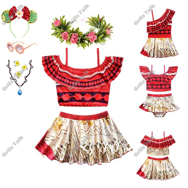 夏の妖精プリンセスモアナコスプレ水着女の子水着水着女の子ビー - Summer Clothing For A Beach のレビューと価格
