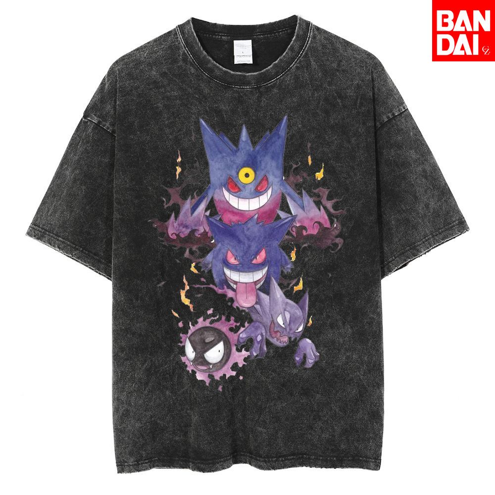 ポケモンガストリーハウンターゲンガー Tシャツ男性 2026 - Japanese Summer Clothing Men のレビューと価格