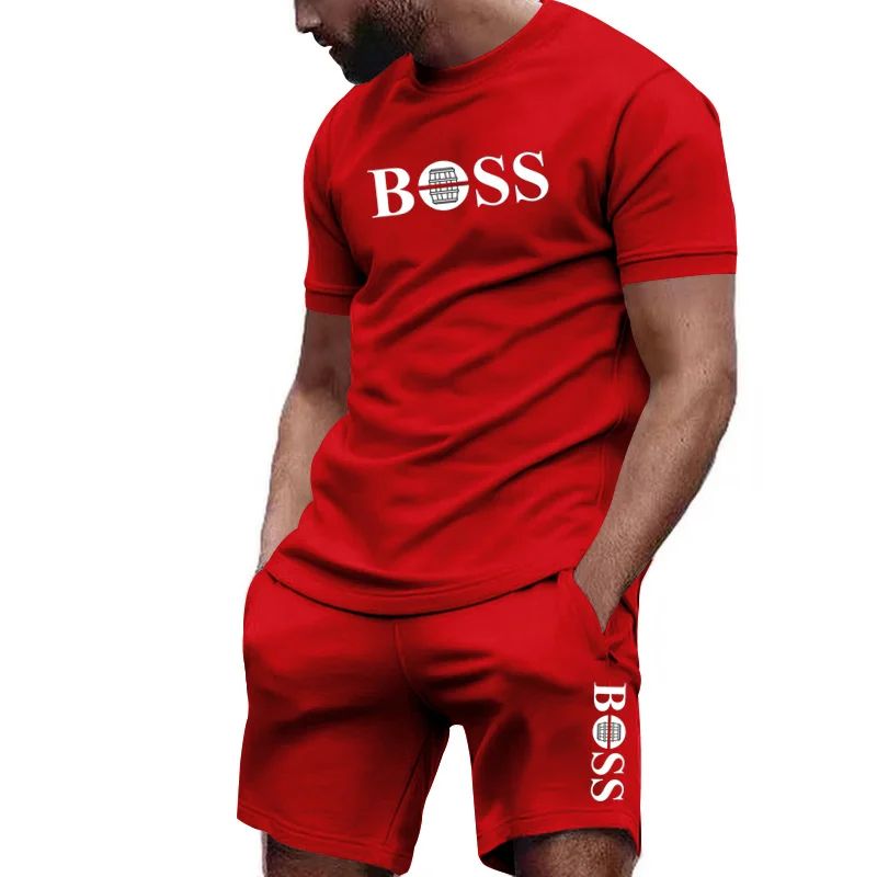 メンズツーピーススポーツウェア半袖Tシャツ＆パンツセット ラ - Summer Clothing Haul のレビューと価格