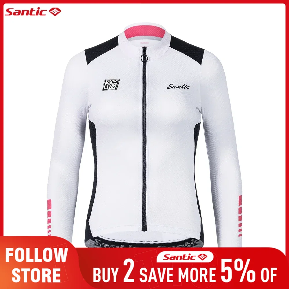 Santic アウトレット女性のサイクリングジャージ夏長袖  - Summer Clothing Outlet のレビューと価格