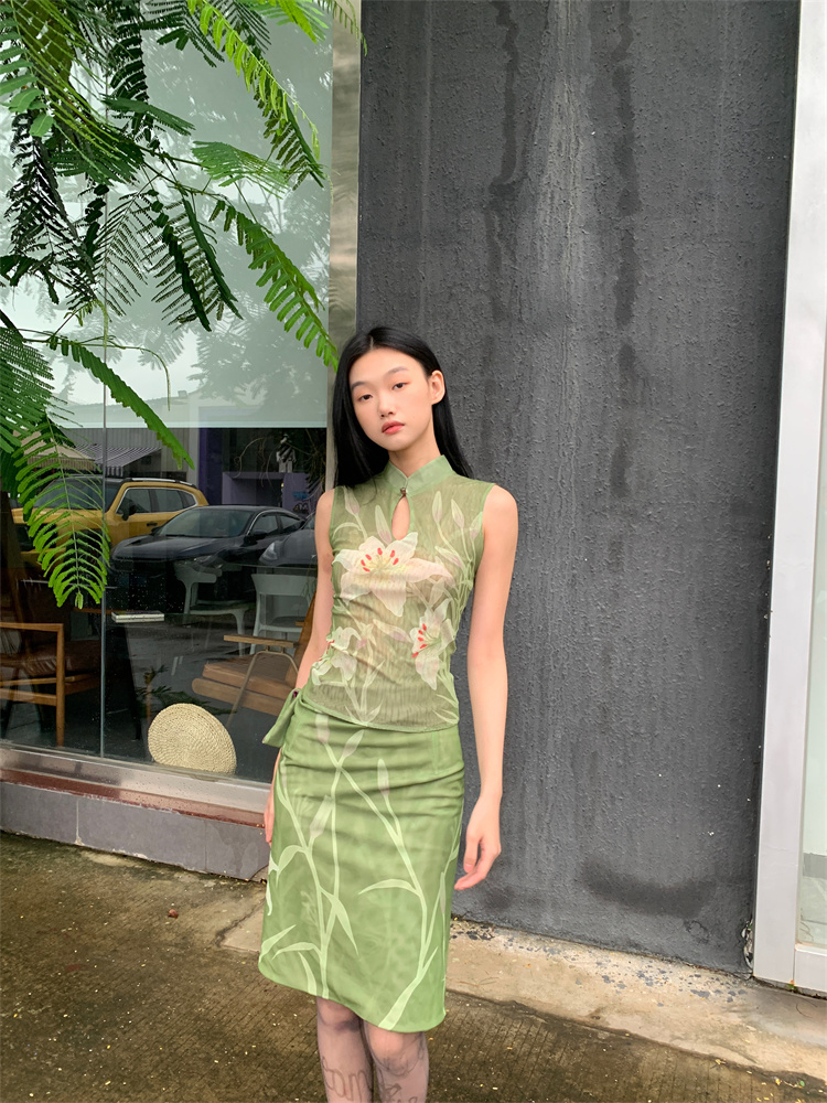 Cheerart-女性用のヴィンテージグリーンフローラルトッ - Summer Clothing Bundle のレビューと価格