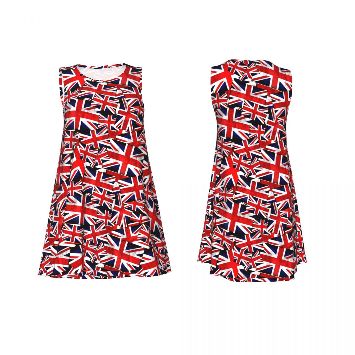 英国国旗柄ドレス ブリティッシュイングランド キュートなドレ - Womens Summer Clothing Uk のレビューと価格