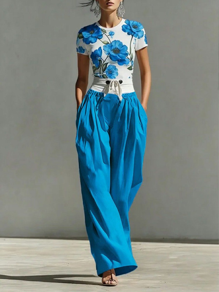 Yeezzi レディース ファッション パッチワーク タイド - Palazzo Pant Wide のレビューと価格