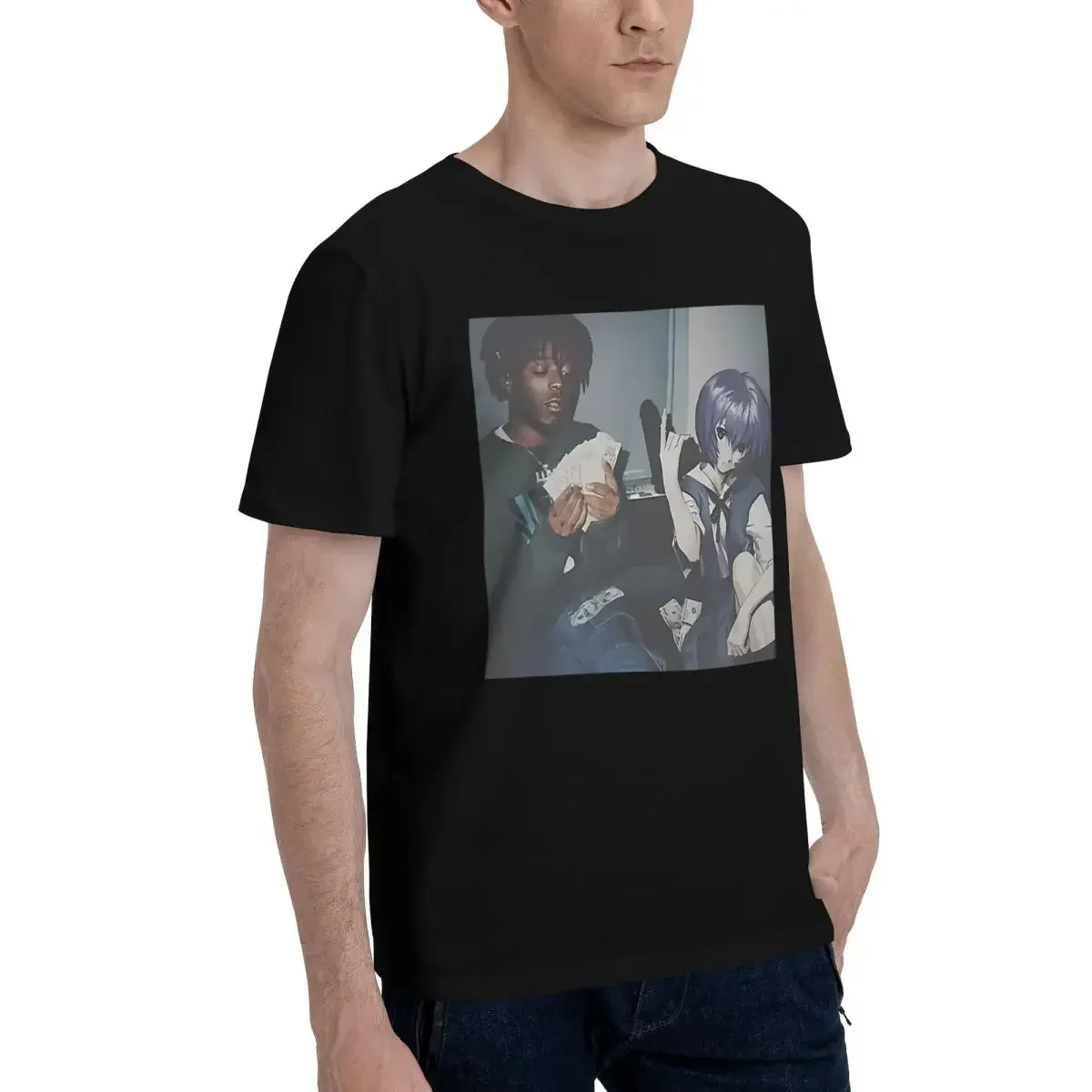 綾波レイ Thug Meme 綿 100% カジュアル通気性 - Summer Clothing Deals のレビューと価格