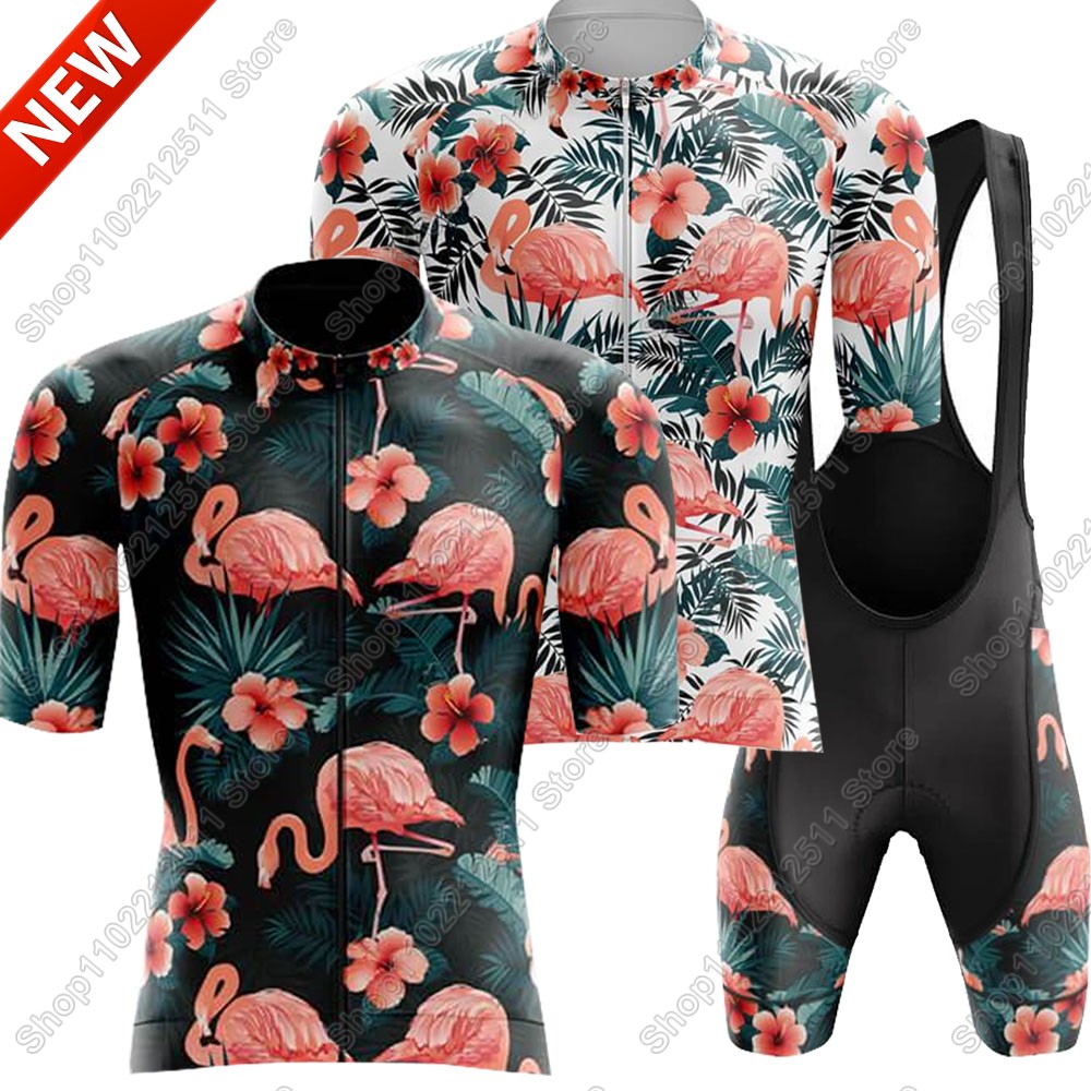 2025 フラミンゴサイクリングジャージセット自転車服男性夏 - Summer Clothing Men Sale のレビューと価格
