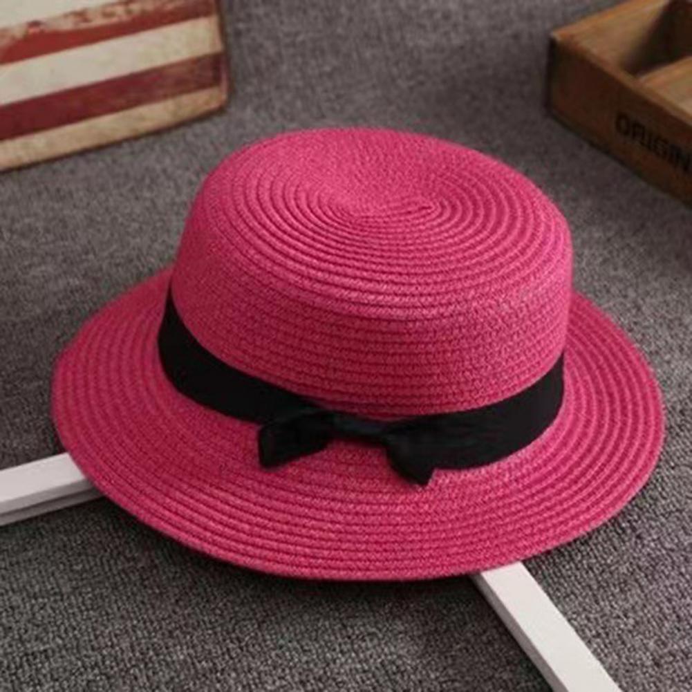 手編みストローハット ビーチストローハット フラットトップ  - Sun Hat Wide Brim のレビューと価格