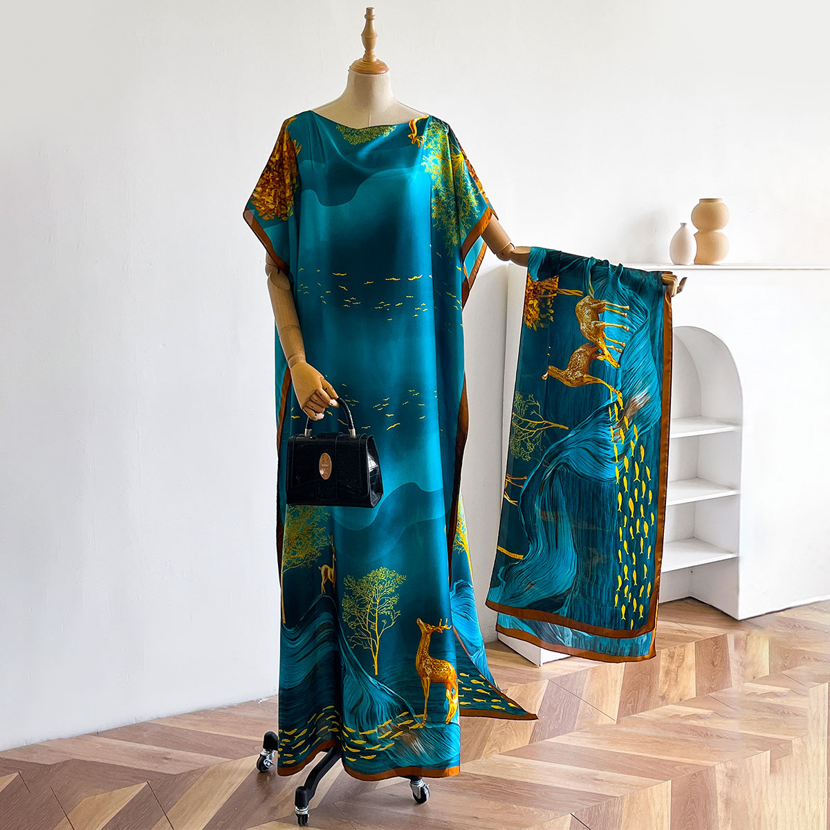 レディースロングショール ドバイファッション MUMUデザイ - Summer Clothing For Older Women のレビューと価格