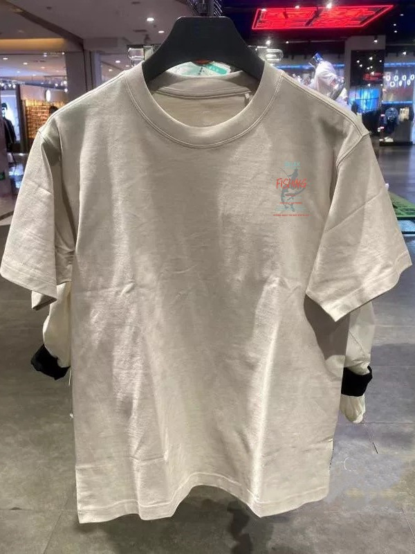 ルーズフィットピュアコットン半袖Tシャツ男性と女性用夏プリン - Summer Clothing Outlet のレビューと価格