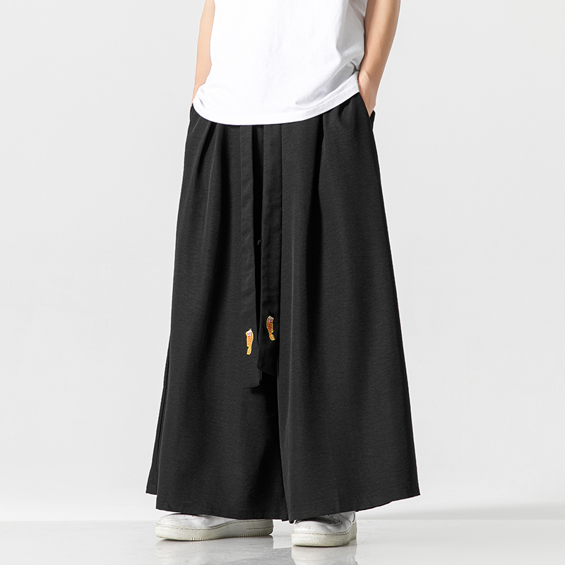 メンズワイドレッグパンツ,ラージ,ヴィンテージ,カジュアル, - Japanese Summer Clothing Men のレビューと価格